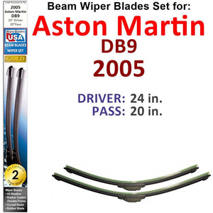 Beam Wiper Blades for 2005 Aston Martin DB9 (Set of 2) - Premium Automotive from Bronze Coco - Just $27.99! Shop now at Rapidvehicles