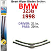 Beam Wiper Blades for 1998 BMW 323is (Set of 2) - Premium Automotive from Bronze Coco - Just $27.99! Shop now at Rapidvehicles