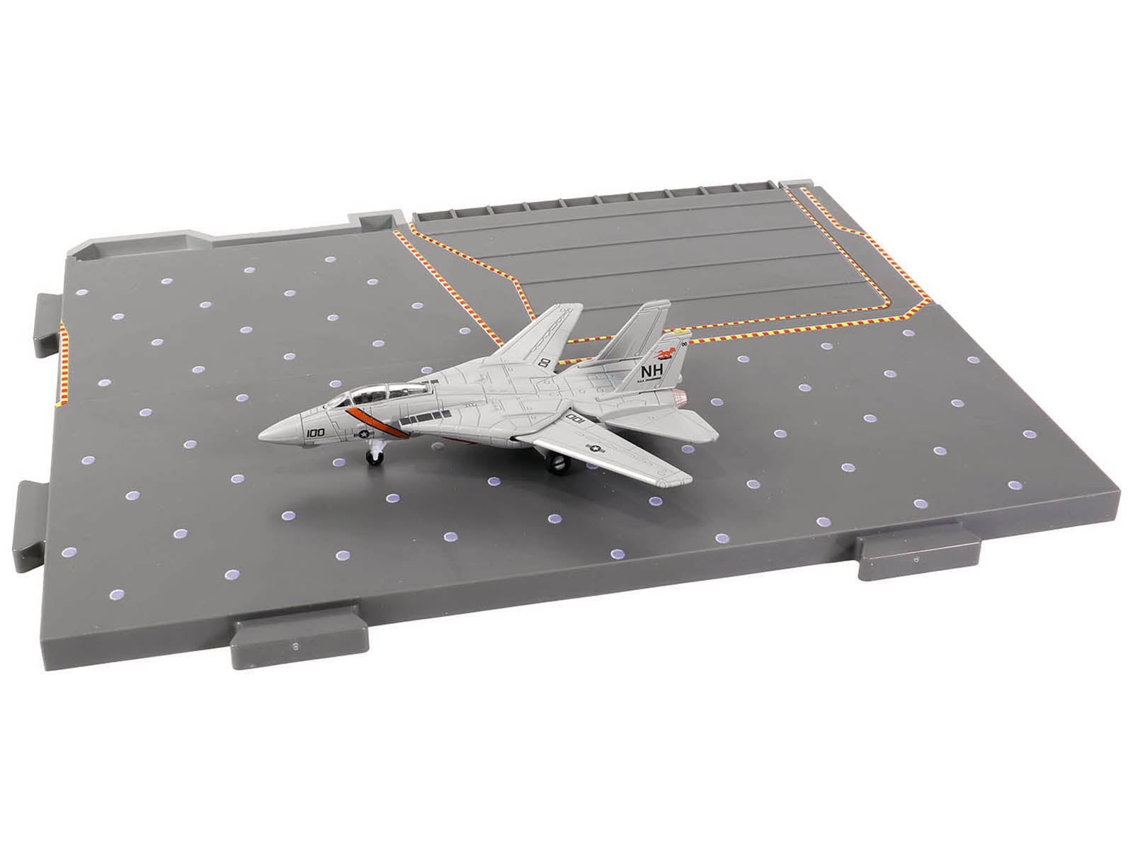 Grumman F-14 Tomcat Fighter Aircraft "VF-114 Aardvarks" and Section E of USS Enterprise (CVN-65) Aircraft Carrier Display Deck "Legendary F-14 Tomcat" Series 1/200 Diecast Model by Forces of Valor - Premium  from Forces Of Valor - Just $60.99! Shop now at Rapidvehicles