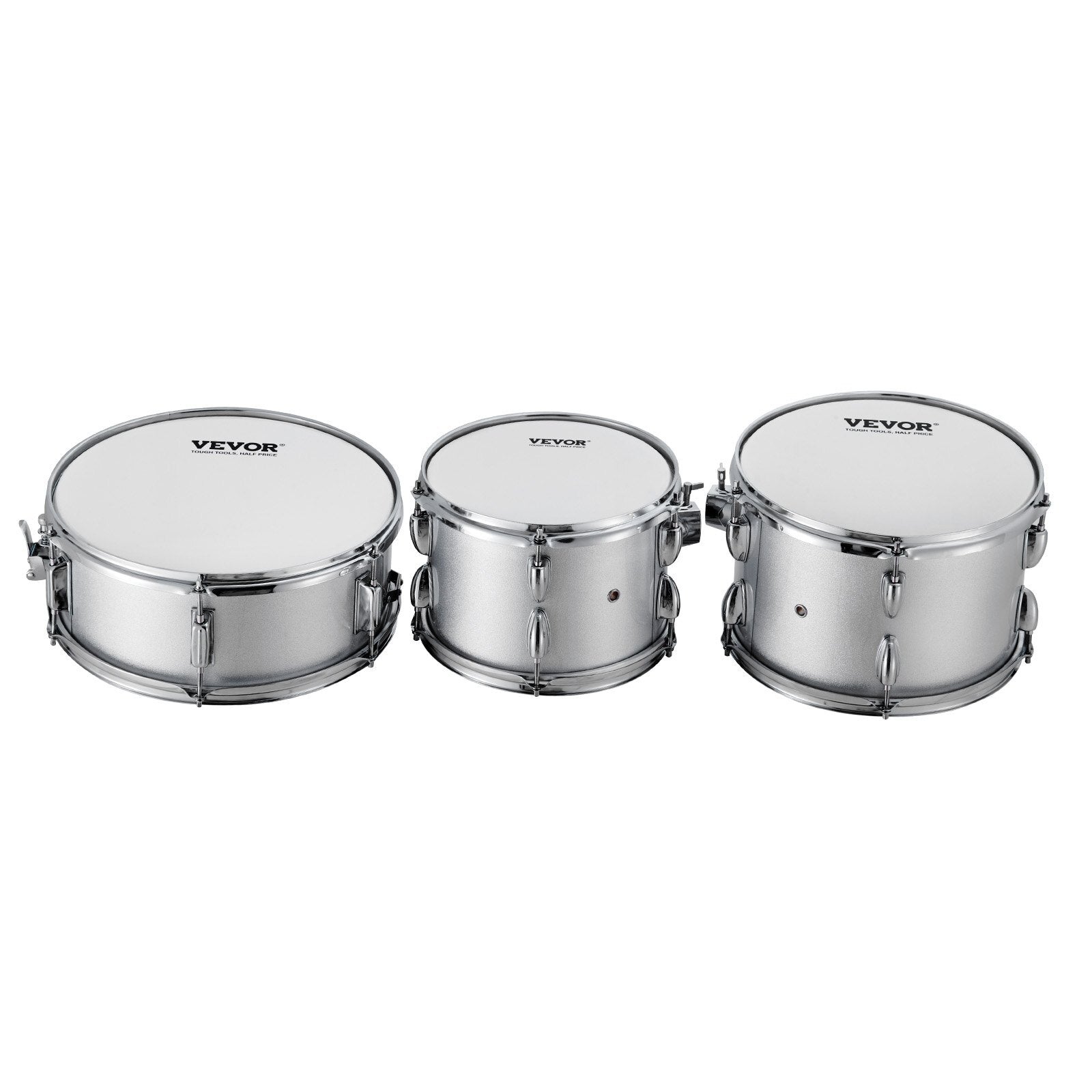 VEVOR Adult Drum Set, 5-Piece, 22 inches Complete Full Size Drum Kit with Bass Toms Snare Floor Drum Adjustable Throne Stands Cymbal Hi-Hat Pedal and Drumsticks, Beginner Drum Kit for Adults, Silver - Premium Instrument Accessories from VEVOR - Just $311.99! Shop now at Rapidvehicles