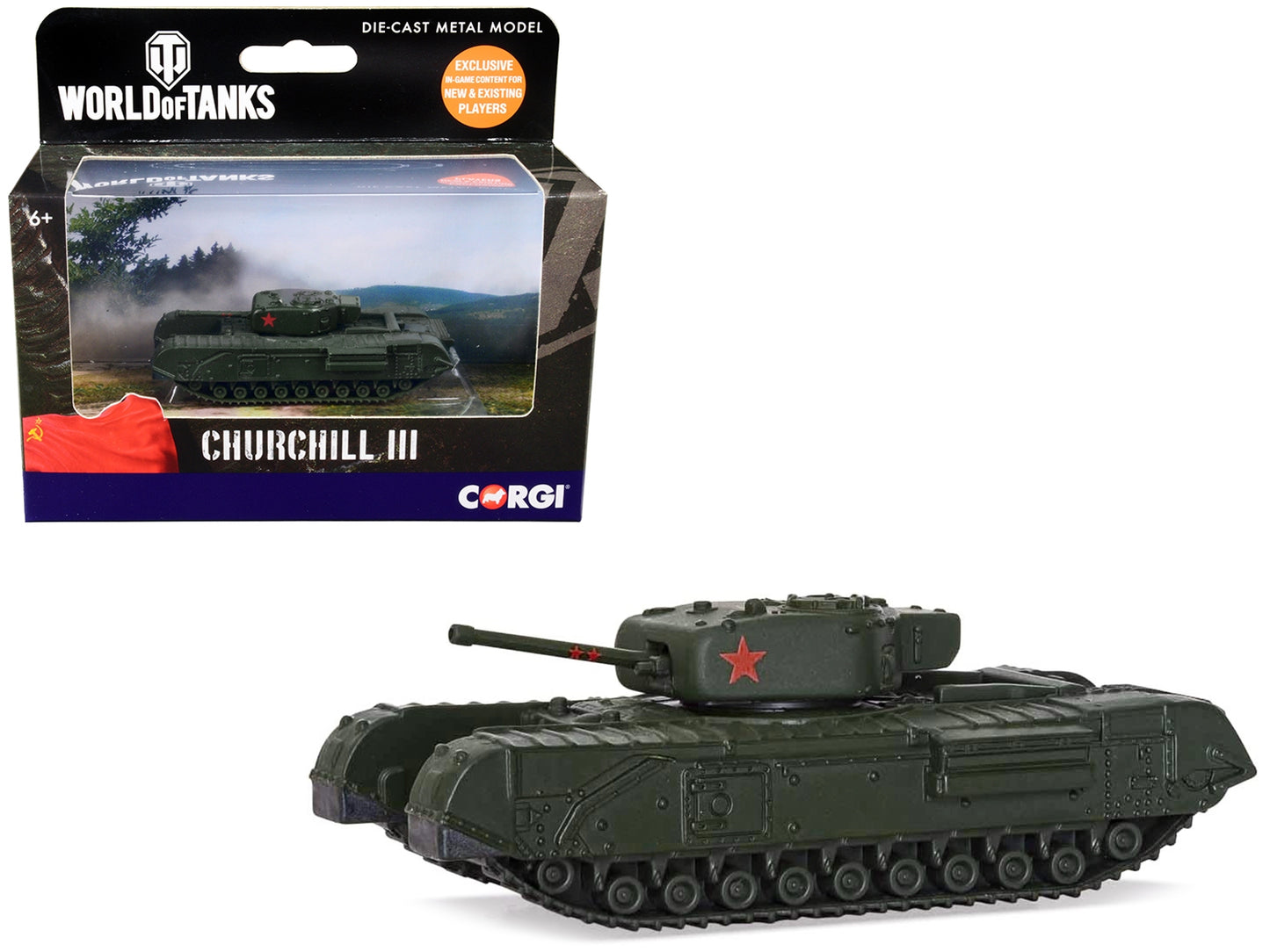 Churchill Mk III Infantry Tank USSR "World of Tanks" Video Game - Premium Tanks and AFV's from Corgi - Just $37.99! Shop now at Rapidvehicles