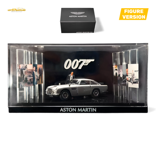 (Pre-Order) Aston Martin DB5 High Gloss Silver Figurine Ver 1:64