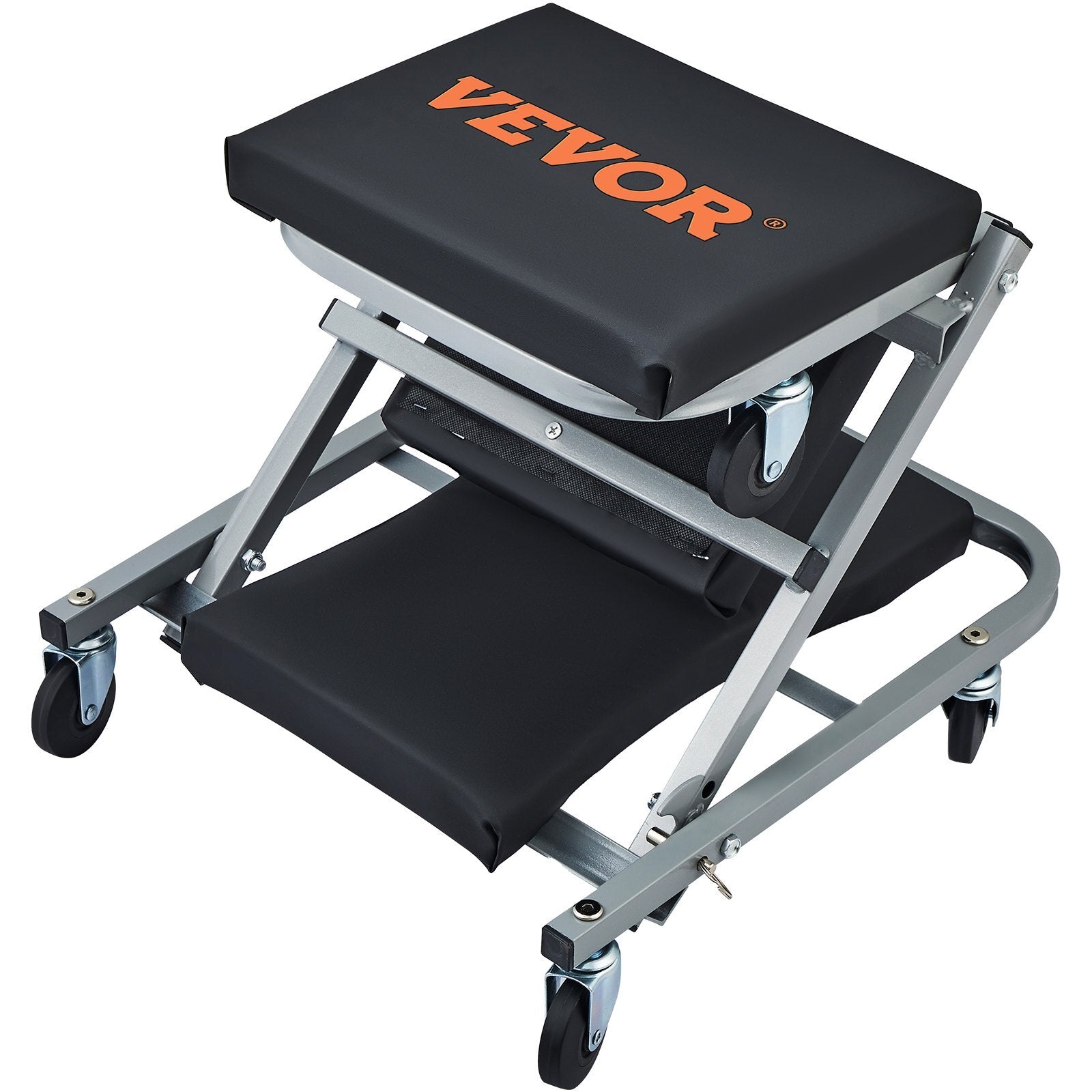 VEVOR 2 in 1 Z Creeper Seat Rolling Chair Auto Mechanics Shop Garage Work Stool - Premium Z-Creeper Seat from VEVOR - Just $57.39! Shop now at Rapidvehicles