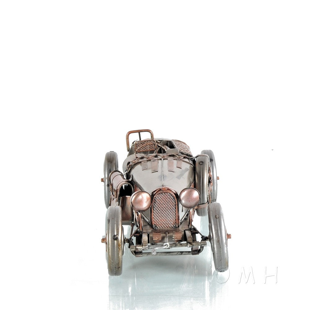 c1924 Bugatti Bronze and Silver Racecar Model Sculpture - Premium  from Rapidvehicles - Just $156.99! Shop now at Rapidvehicles