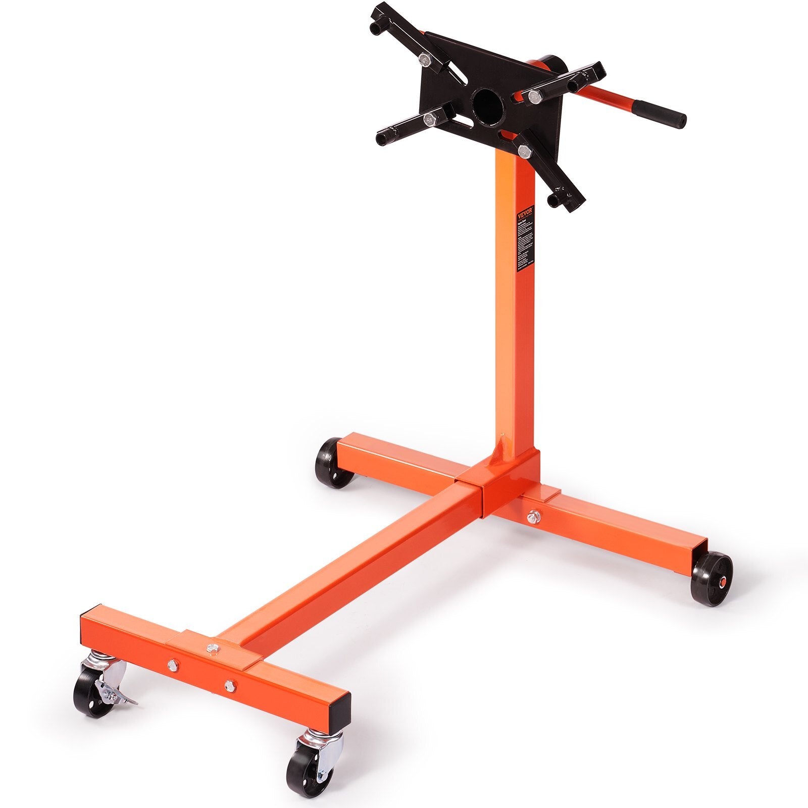 VEVOR Engine Stand, 750 lbs (3/8 Ton) Rotating Engine Motor Stand with 360 Degree Adjustable Head, Cast Iron Motor Hoist Dolly, 4-Caster, 4 Adjustable Arms, for Vehicle Maintenance, Auto Repair - Premium Engine Stand from VEVOR - Just $107.15! Shop now at Rapidvehicles