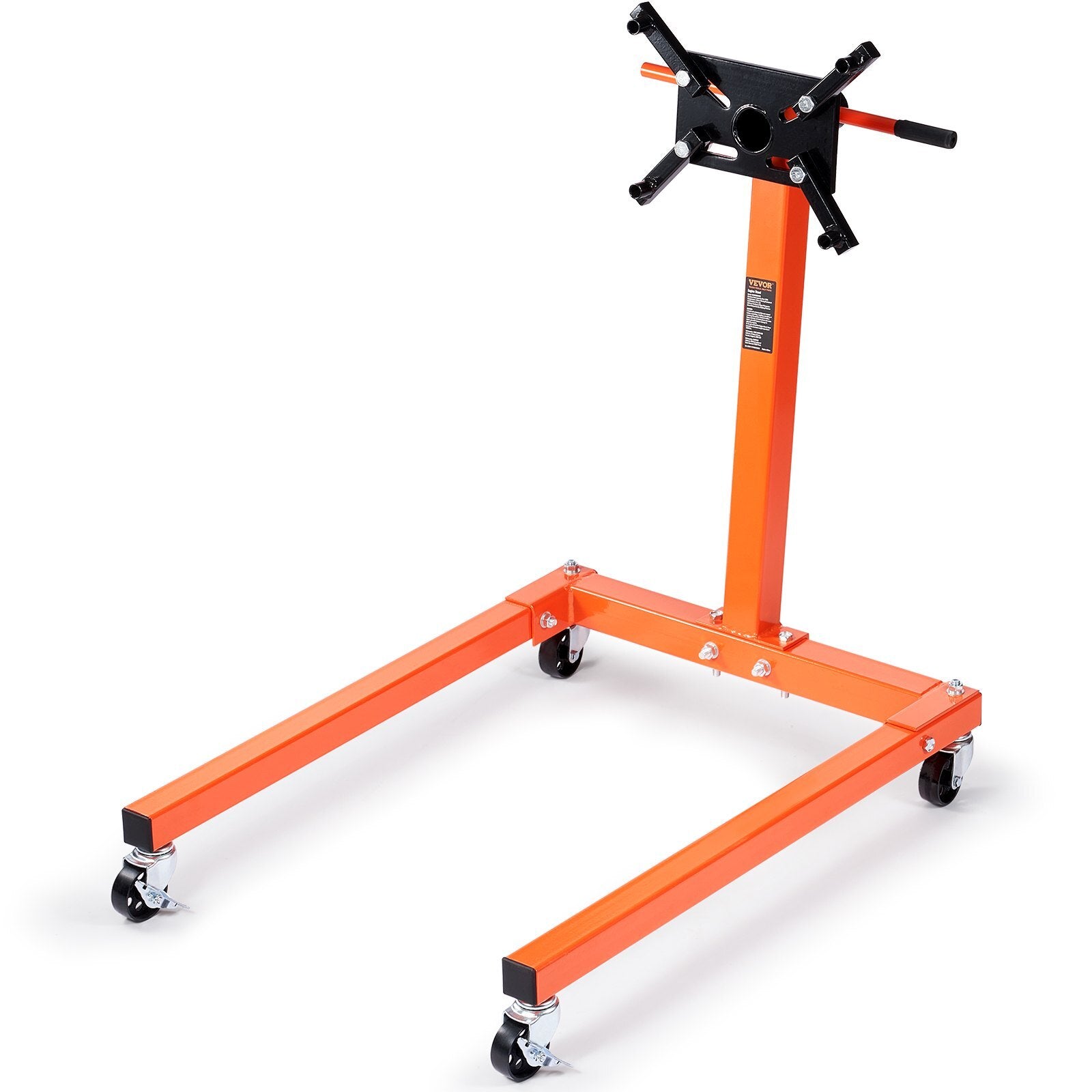 VEVOR Engine Stand, 1300 lbs (3/5 Ton) Rotating Engine Motor Stand with 360 Degree Adjustable Head, Cast Iron Motor Hoist Dolly, 4-Caster, 4 Adjustable Arms, for Vehicle Maintenance, Auto Repair - Premium Engine Stand from VEVOR - Just $152.27! Shop now at Rapidvehicles