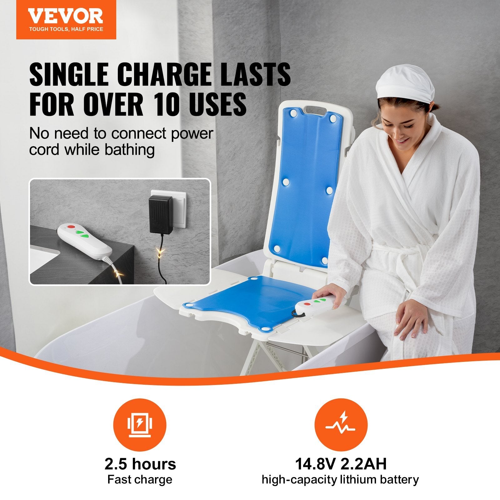 VEVOR Electric Chair Lift 19.96" Lift Elderly off Floor 310 LBS Seniors Patient - Premium Bath & Shower Safety Seating from VEVOR - Just $350.99! Shop now at Rapidvehicles