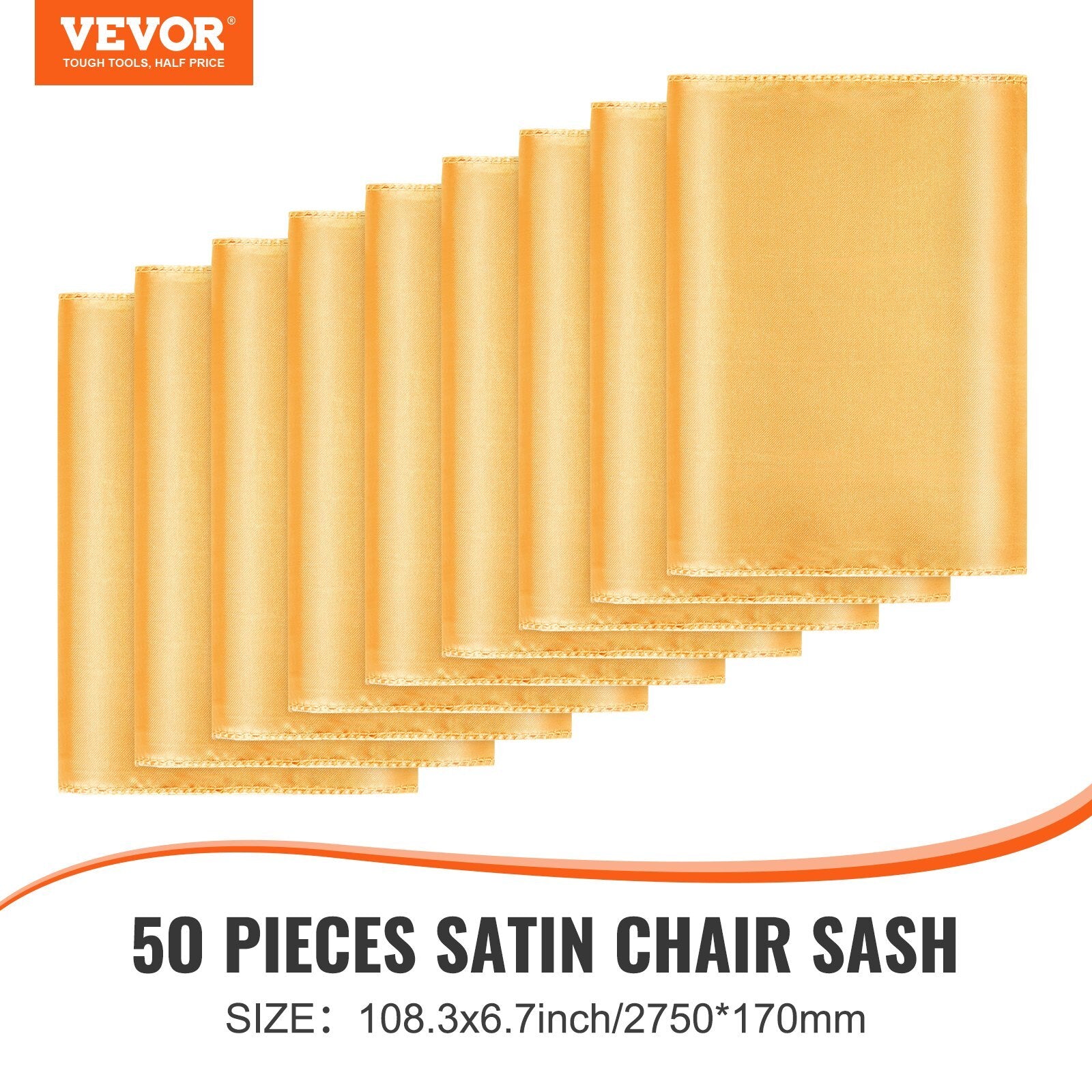 VEVOR Stretch Spandex Chair Sashes Bows, Chair Slipcover and - Premium Wedding Chair Covers from VEVOR - Just $48.30! Shop now at Rapidvehicles