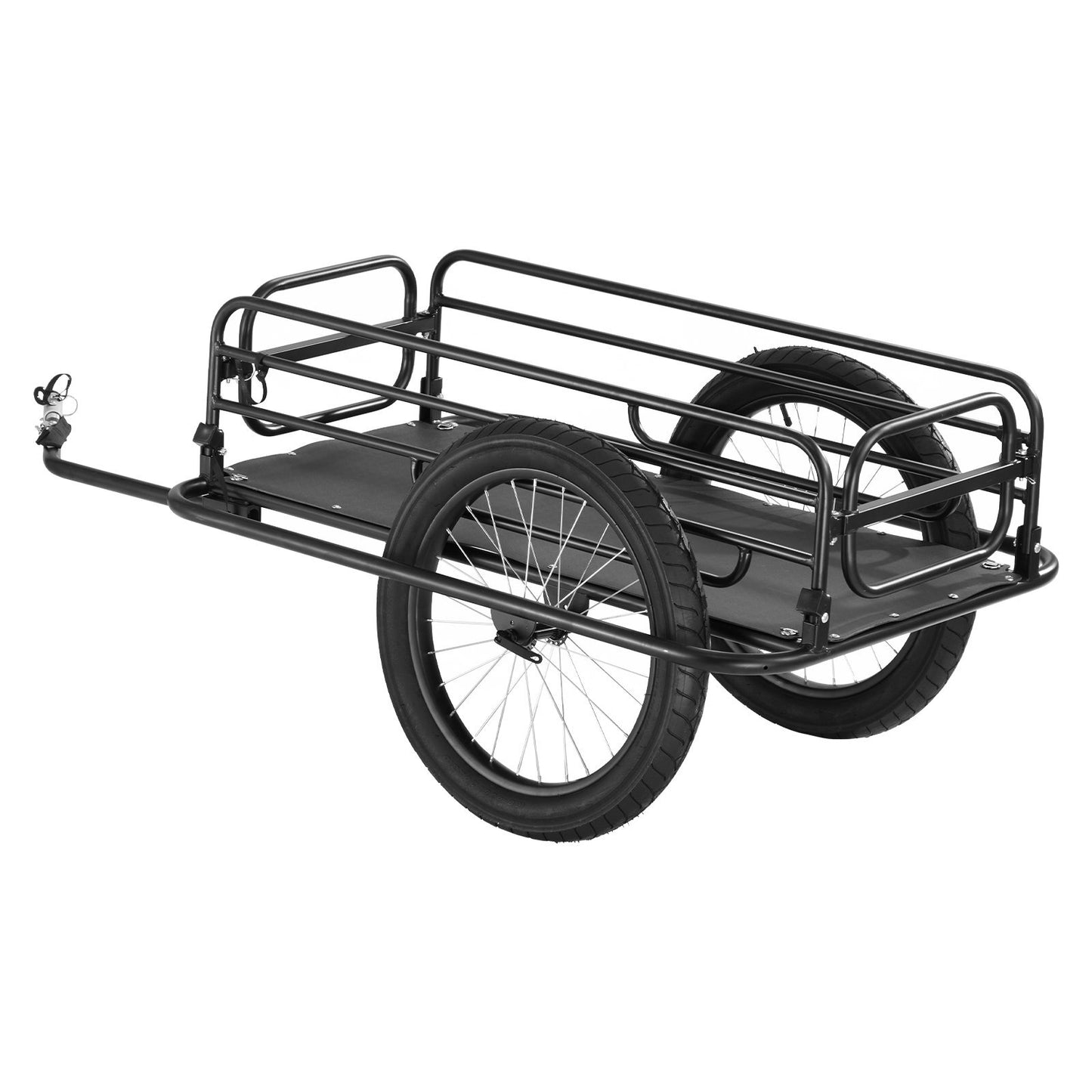 VEVOR Bike Cargo Trailer, 275 lbs Load Capacity, Heavy-Duty Bicycle Wagon Cart, Foldable Compact Storage & Quick Release with Universal Hitch, 20" Wheels, Fits Most Bike Wheels, Carbon Steel Frame - Premium Cargo Trailers from VEVOR - Just $267.89! Shop now at Rapidvehicles