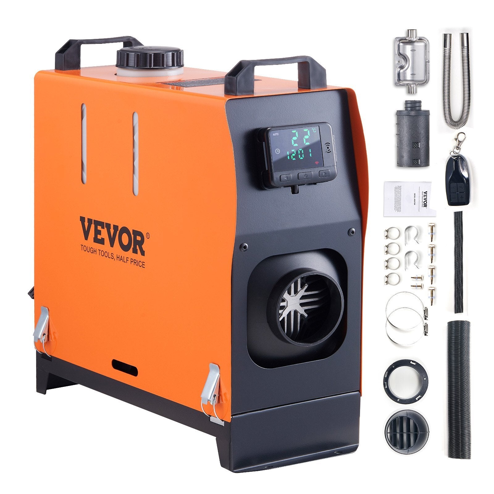 VEVOR Diesel Air Heater, 12V 5KW All-on-one Diesel Heater with Remote Control and LCD, 5L Fuel Tank Portable Diesel Parking Heater, Rapid Heating for RV Trailer Camper Van Boat And Indoors - Premium Diesel Heater from VEVOR - Just $126.99! Shop now at Rapidvehicles