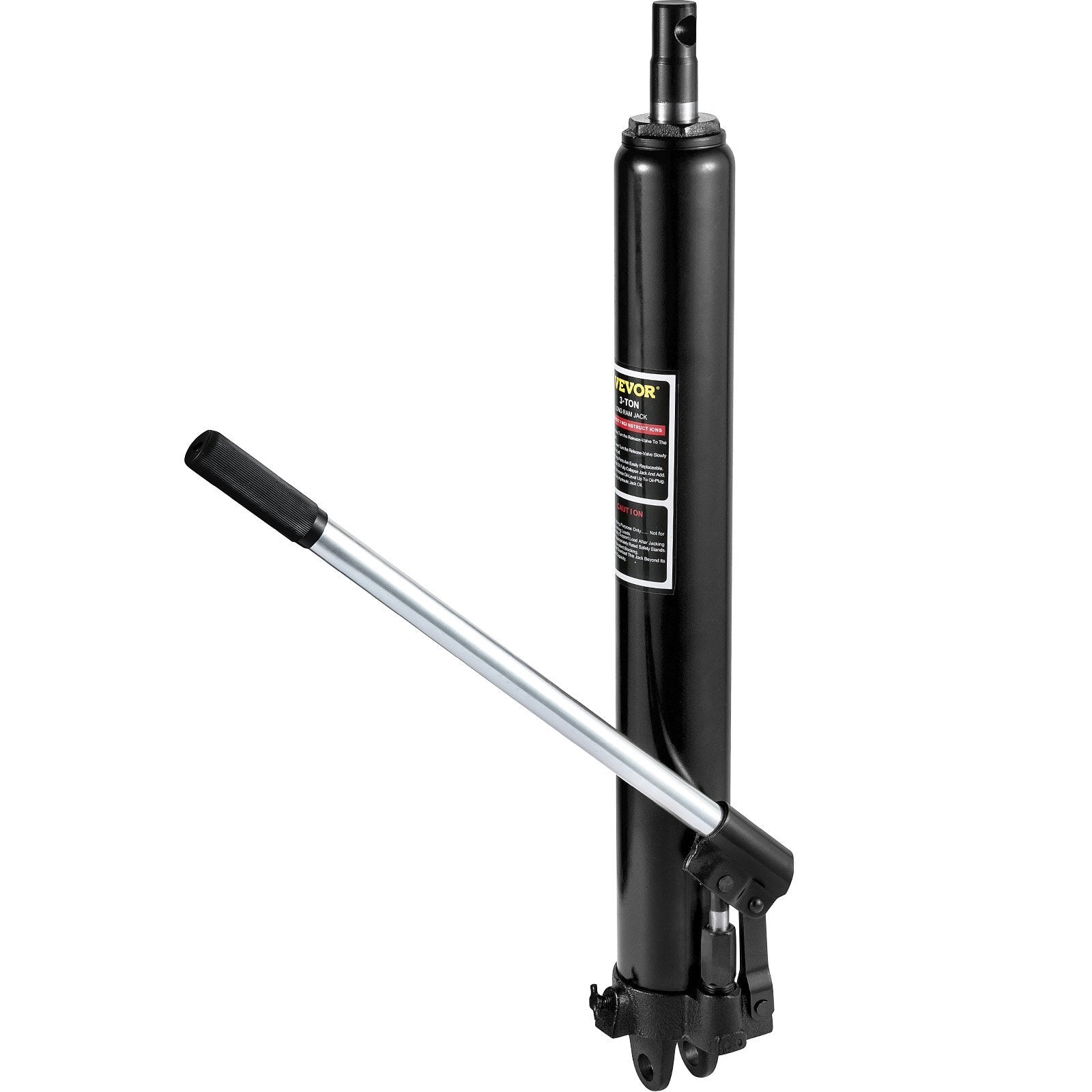 VEVOR Hydraulic Long Ram Jack, 3 Tons/6600 lbs Capacity, with Single Piston Pump and Clevis Base, Manual Cherry Picker w/Handle, for Garage/Shop Cranes, Engine Lift Hoist, Black - Premium Bottle Jacks from VEVOR - Just $67.99! Shop now at Rapidvehicles