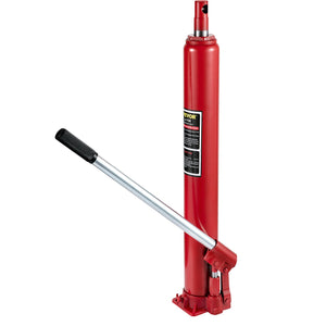 VEVOR Hydraulic Long Ram Jack, 4 Tons/8818 lbs Capacity, with Single Piston Pump and Flat Base, Manual Cherry Picker w/Handle, for Garage/Shop Cranes, Engine Lift Hoist, Red - Premium Bottle Jacks from VEVOR - Just $41.99! Shop now at Rapidvehicles