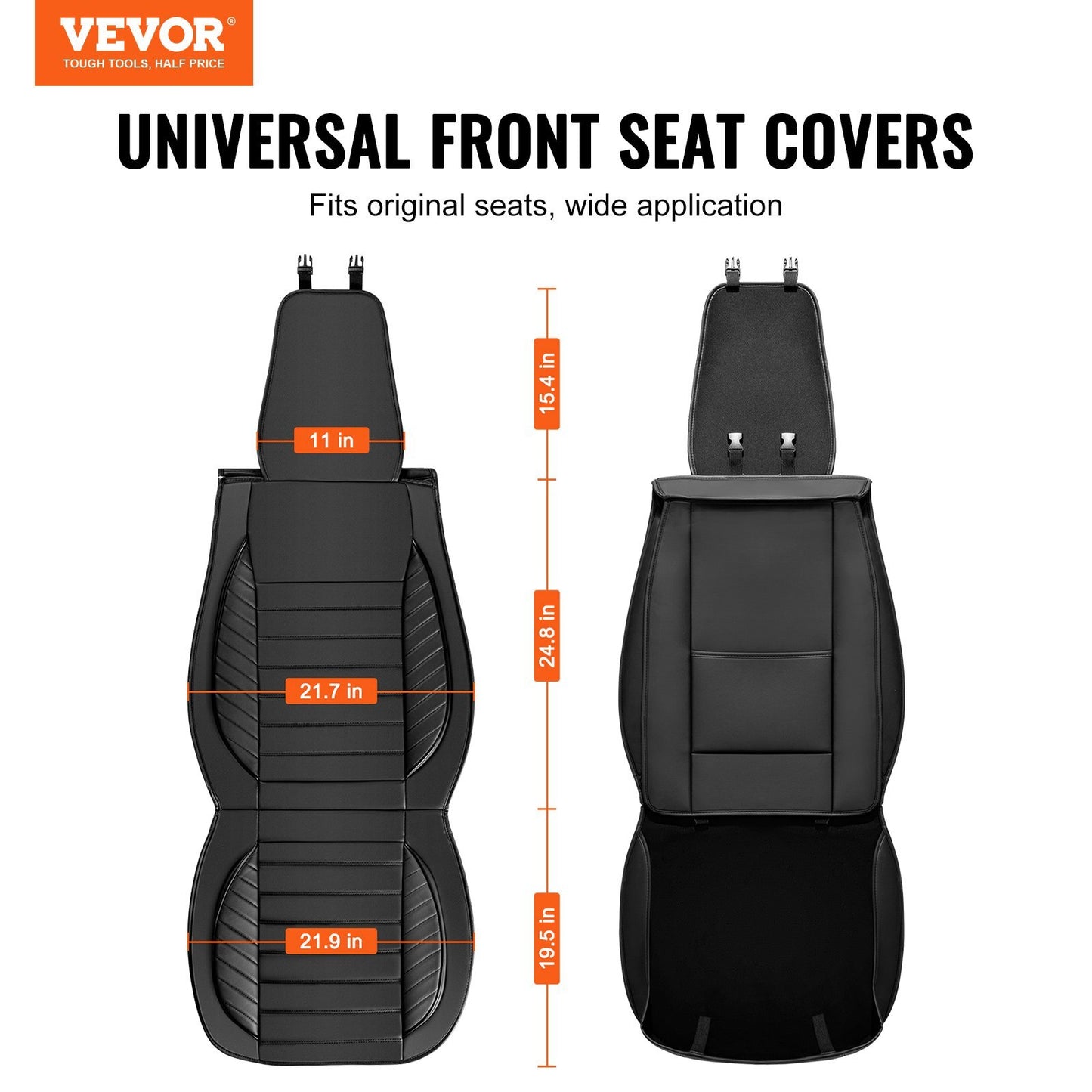 VEVOR Seat Covers, Universal Car Seat Covers Front Seats, 2pcs - Premium Seat Covers from VEVOR - Just $79.99! Shop now at Rapidvehicles