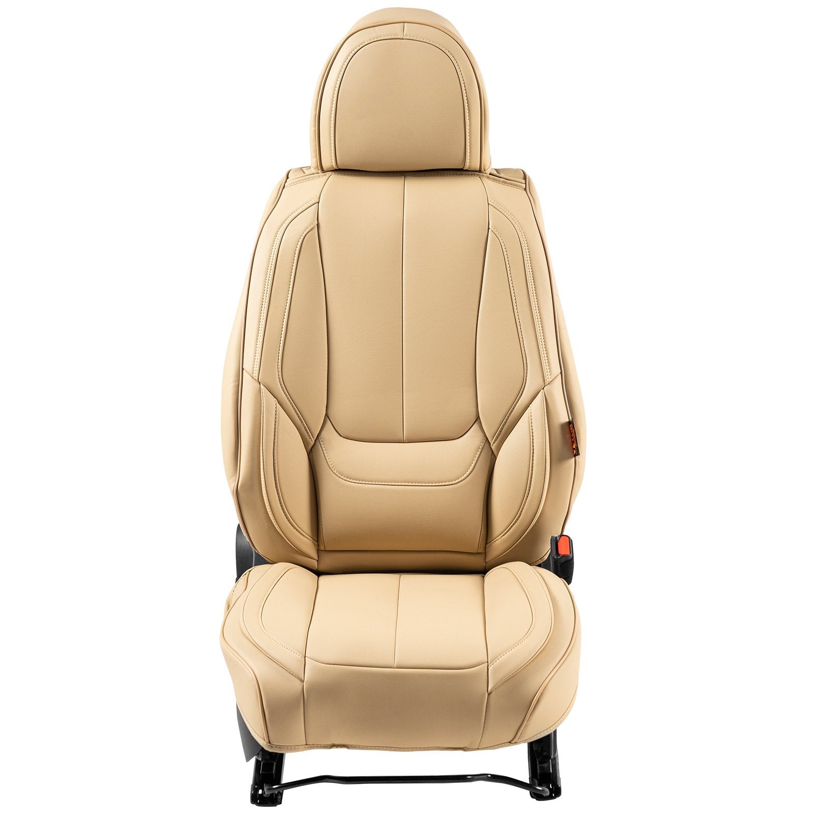 VEVOR Seat Covers, Universal Car Seat Covers Front Seats, 6pcs Faux Leather Seat Cover, Full Enclosed Design, Detachable Headrest and Airbag Compatible, for Most Cars SUVs and Trucks Beige - Premium Seat Covers from VEVOR - Just $101.99! Shop now at Rapidvehicles