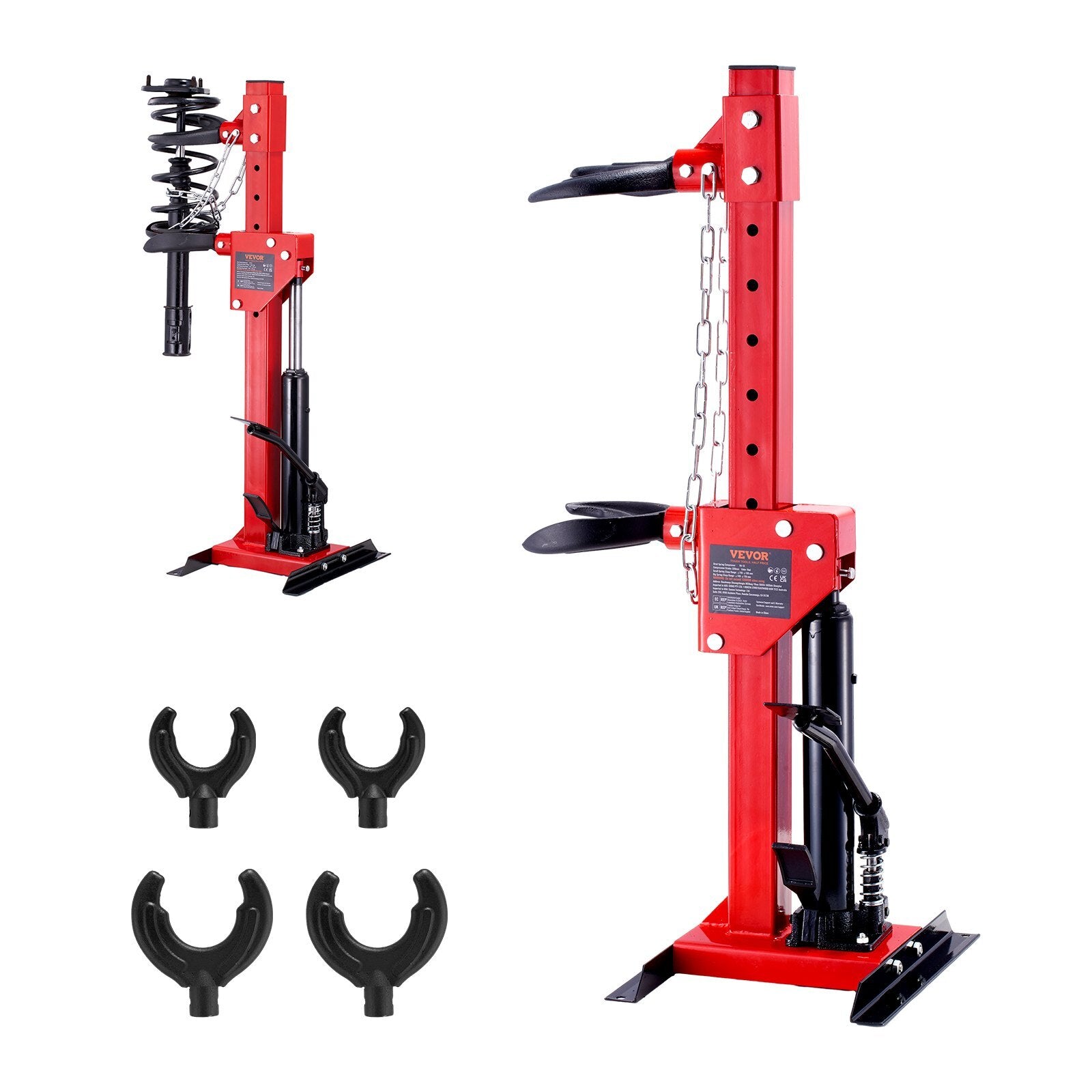 VEVOR Strut Spring Compressor, 4.5 Ton/9920 LBS Hydraulic Jack Capacity, 1 Ton Rated Compression Force, Auto Strut Coil Spring Compressor Tool, Hydraulic Spring Compressor for Strut Spring Removing - Premium Strut Spring Compressor from VEVOR - Just $155.99! Shop now at Rapidvehicles