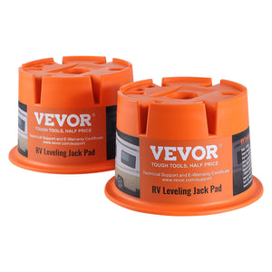 VEVOR Trailer Jack Block, 2000 lbs Capacity per RV Leveling Block, High-quality Polypropylene RV Camper Stabilizer Blocks, RV Travel Accessories Use for Any Tongue Jack, Post, Foot, 5th Wheels, 2-Pack - Premium Trailer Jack Block from VEVOR - Just $71.39! Shop now at Rapidvehicles