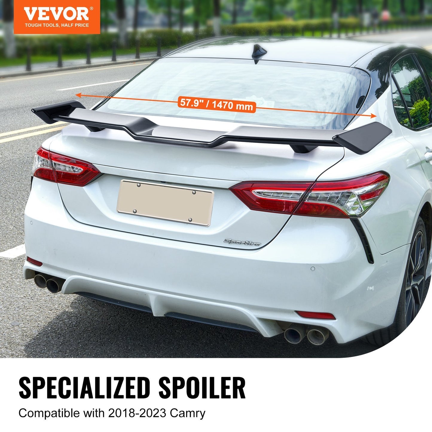 VEVOR GT Wing Car Spoiler, 57.9 inch Spoiler, Compatible with - Premium Trunk Spoiler from VEVOR - Just $140.99! Shop now at Rapidvehicles