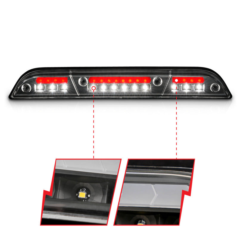 ANZO 15-20 Ford F-250 - F-550 LED Third Brake Light - Black Housing/Clear Lens 531111