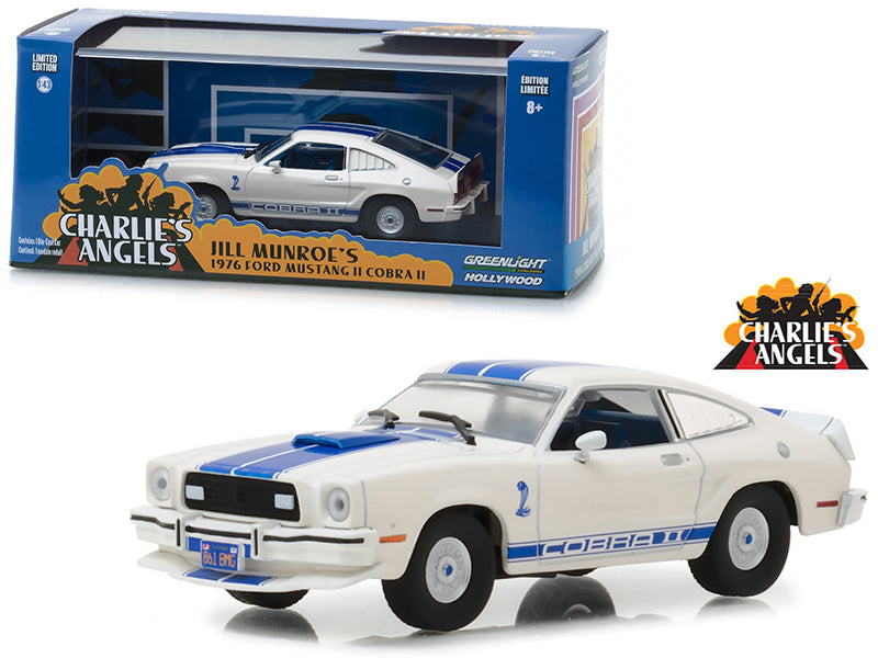 1976 Ford Mustang Cobra II White "Charlie's Angels" (1976-1981) - Premium  from Rapidvehicles - Just $49.99! Shop now at Rapidvehicles