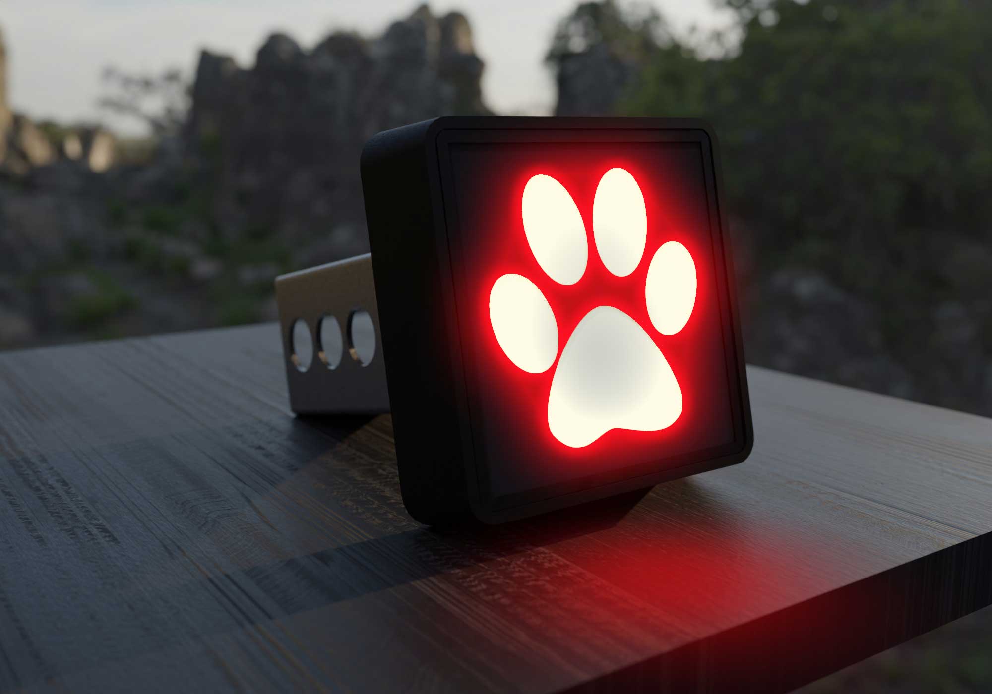 Paw Print LED Hitch Cover - Brake Light - Premium Other from Plum Angel - Just $65.99! Shop now at Rapidvehicles