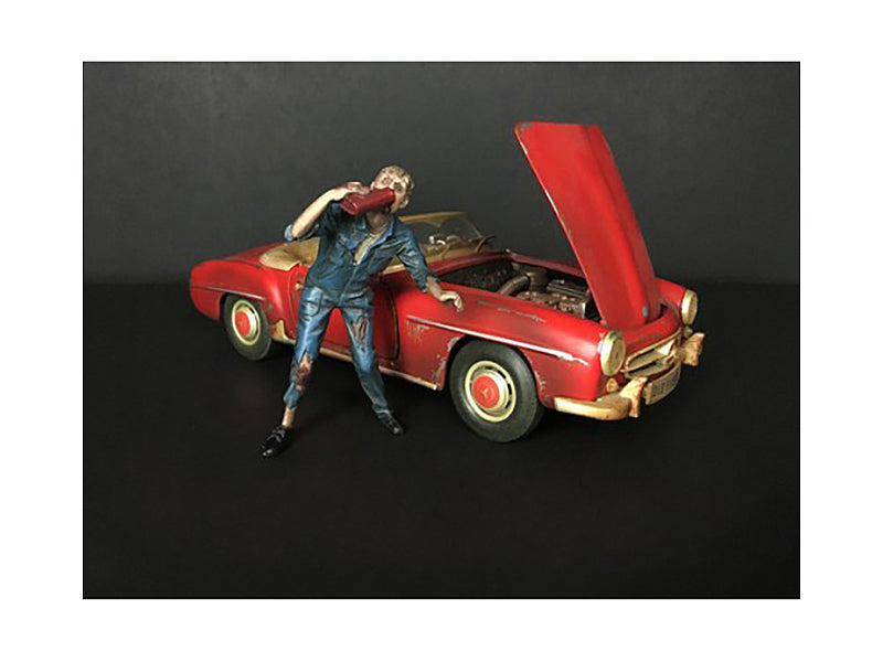 Zombie Mechanic Figurine III for 1/24 Scale Models by American Diorama free shipping USA
