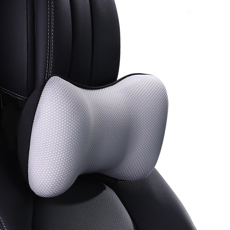 Color: Grey, style: Headrest - Ergonomic Design Car Headrest Lumbar Space Memory Foam Neck Protector - Premium Automobiles Seat Covers from Rapidvehicles - Just $34.99! Shop now at Rapidvehicles