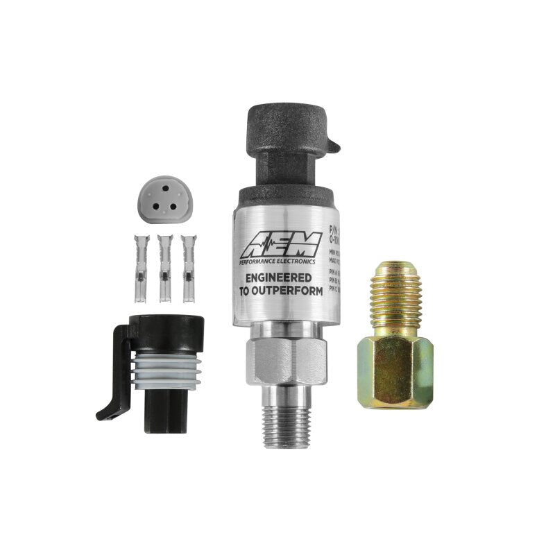 AEM Electronics 100 PSIg Stainless Sensor Kit - Rapid Vehicles