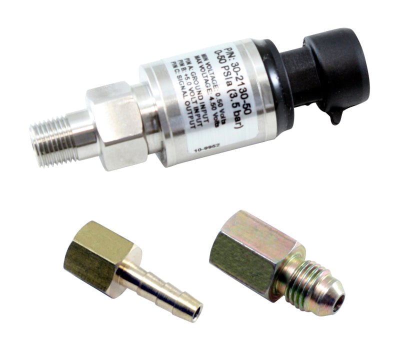 AEM Electronics 3.5 Bar or 50 PSIa Stainless Sensor Kit - Rapid Vehicles
