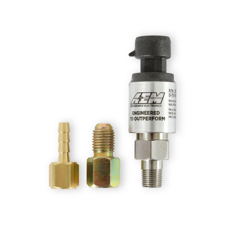 AEM Electronics 5 Bar or 75 PSIa Stainless Sensor Kit - Rapid Vehicles