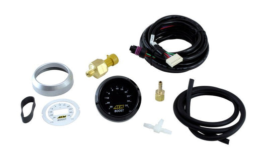 AEM Electronics 52mm Digital Boost Gauge 35 PSI - Rapid Vehicles