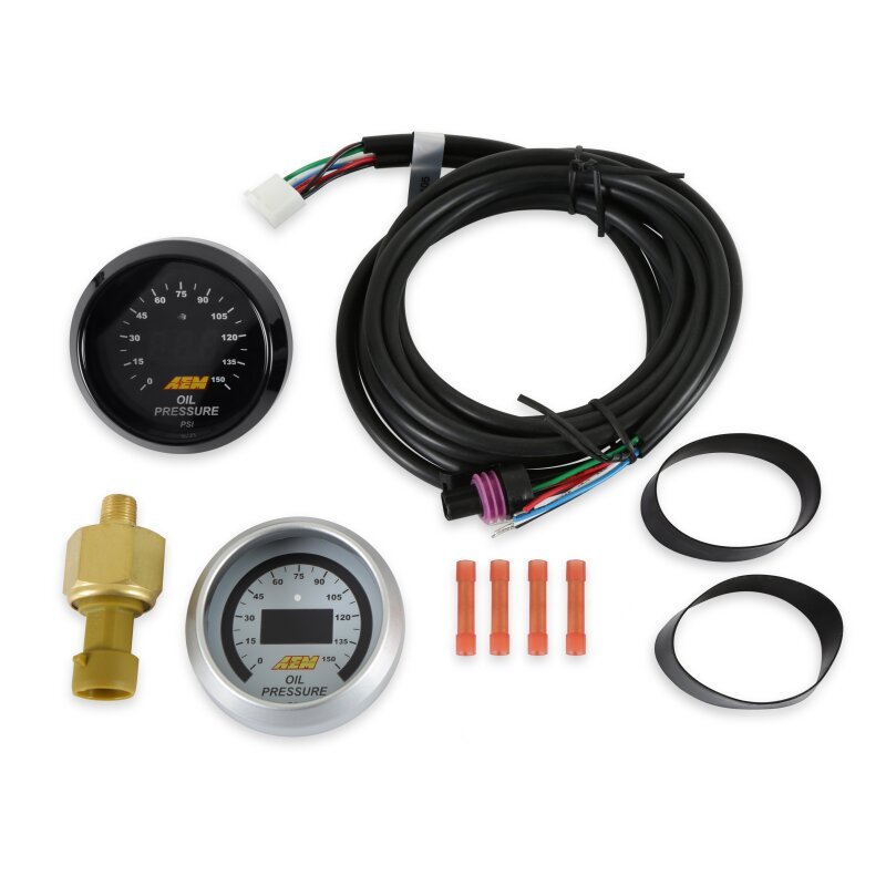 AEM Electronics 52mm Digital Oil Pressure Gauge 0-150 PSI - Rapid Vehicles