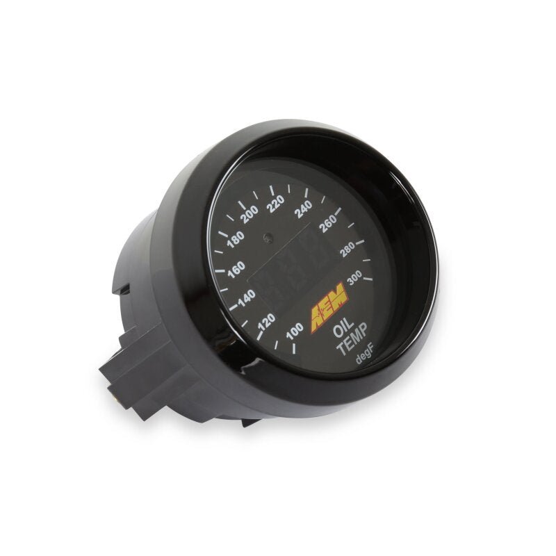AEM Electronics 52mm Digital Oil Water Temperature Gauge 100-300 F - Rapid Vehicles