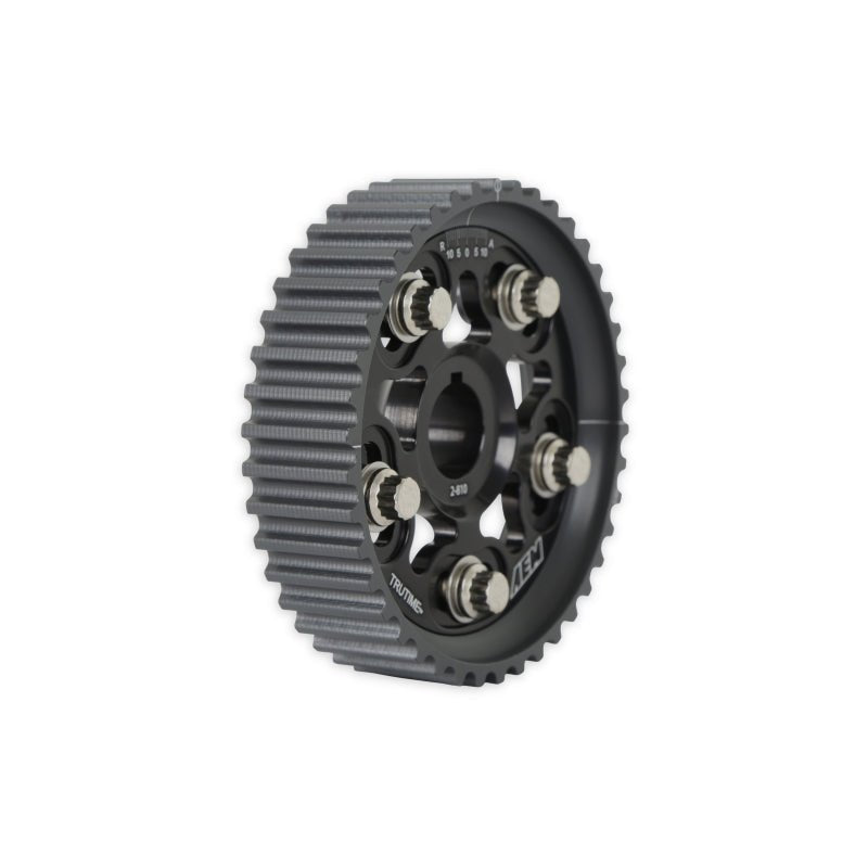 AEM Electronics Tru-Time Cam Gear Black 5-Bolt Honda B Series - Rapid Vehicles