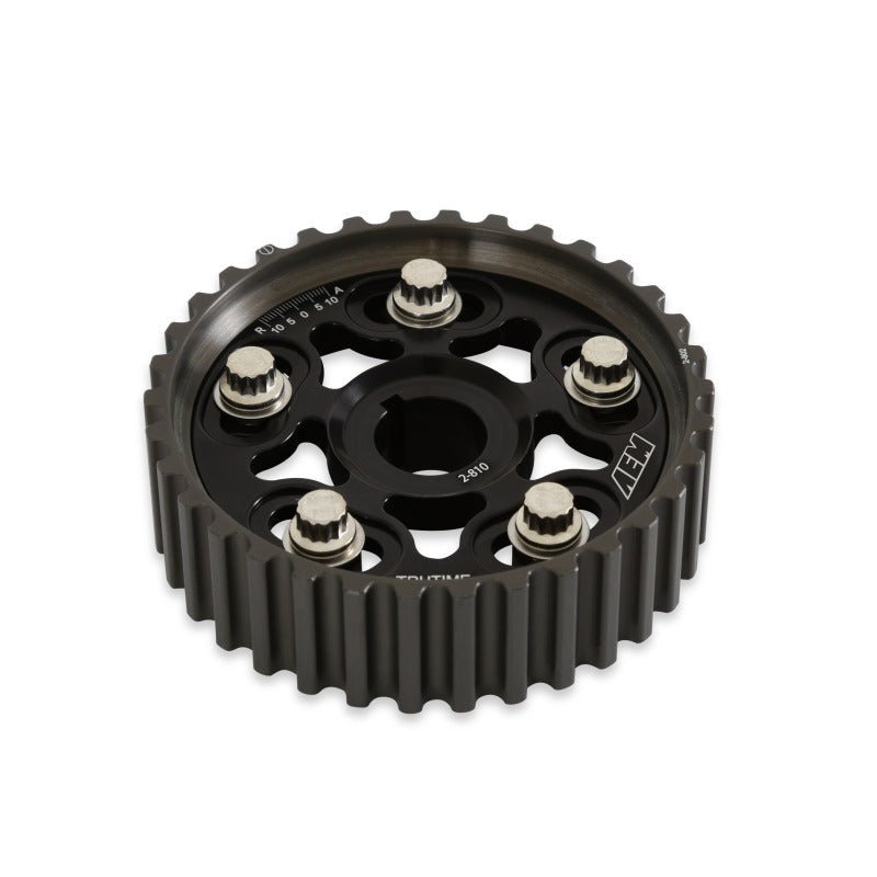 AEM Electronics Tru-Time Cam Gear Black 5-Bolt Honda B Series - Rapid Vehicles