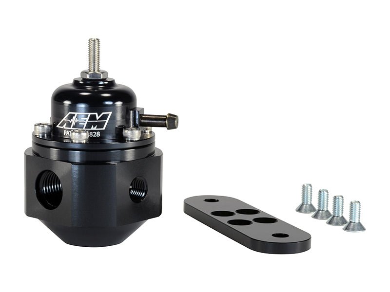 AEM Electronics Universal Fuel Pressure Regulator Black - Rapid Vehicles