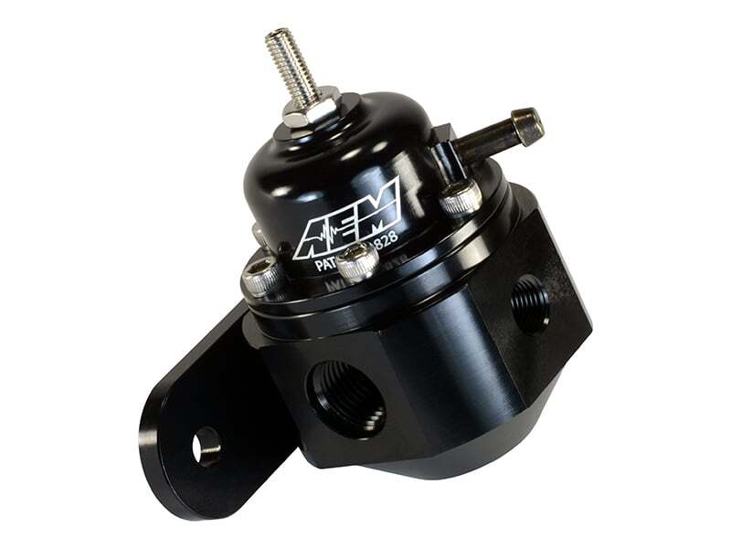 AEM Electronics Universal Fuel Pressure Regulator Black - Rapid Vehicles