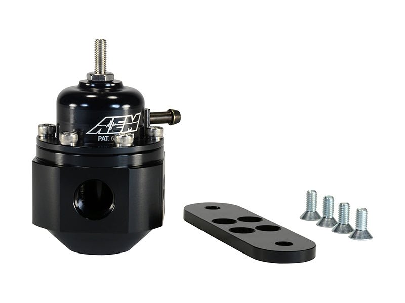 AEM Electronics Universal Fuel Pressure Regulator Black - Rapid Vehicles