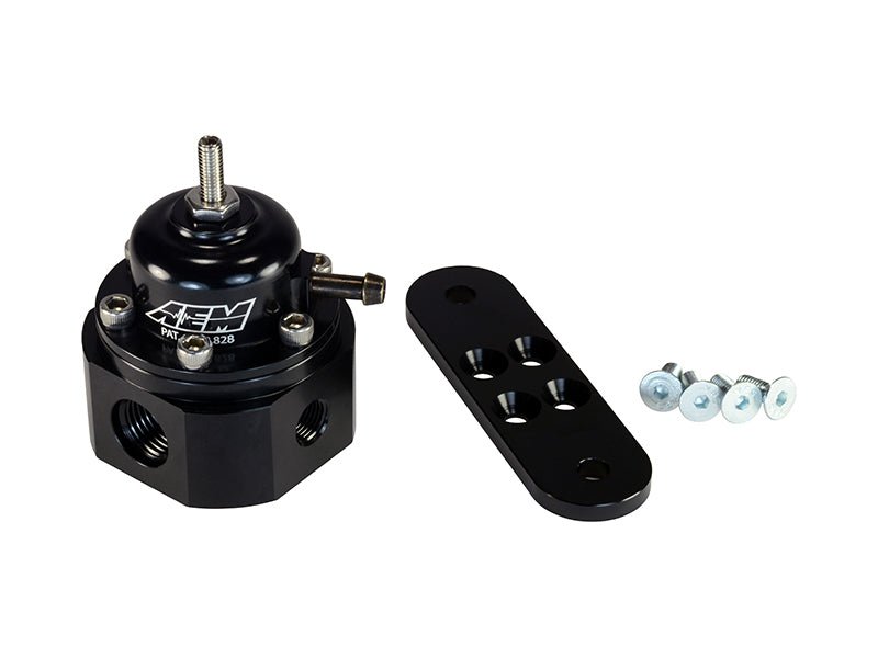 AEM Electronics Universal Fuel Pressure Regulator Black - Rapid Vehicles