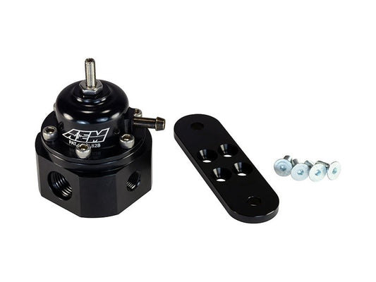 AEM Electronics Universal Fuel Pressure Regulator Black - Rapid Vehicles