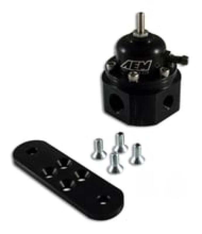AEM Electronics Universal Fuel Pressure Regulator Black - Rapid Vehicles