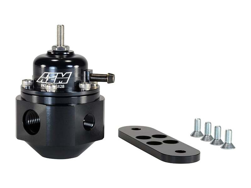 AEM Electronics Universal Fuel Pressure Regulator Black - Rapid Vehicles