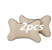 Color: Beige, quantity: 2pcs - 1pc SUV Car Seat Headrest Head - Premium Interior Parts from Rapidvehicles - Just $17.99! Shop now at Rapidvehicles