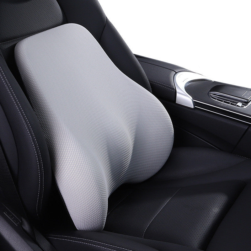 Color: Grey, style: Waist - Ergonomic Design Car Headrest Lumbar Space Memory Foam Neck Protector - Premium Automobiles Seat Covers from Rapidvehicles - Just $50.99! Shop now at Rapidvehicles