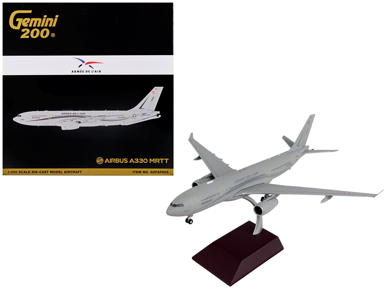 Airbus A330 MRTT Tanker Aircraft "Armee de l'Air" France Air Force "Gemini 200" Series 1/200 Diecast Model Airplane by GeminiJets free shipping USA - Rapid Vehicles