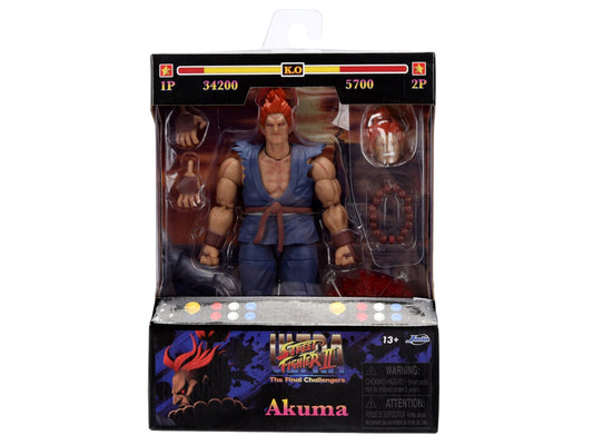 Akuma 6" Moveable Figure with Accessories and Alternate Head and Hands "Ultra Street Fighter II: The Final Challengers" (2017) Video Game Model by Jada free shipping USA - Rapid Vehicles