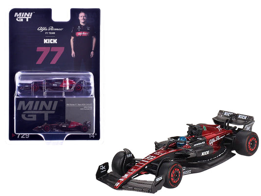 Alfa Romeo C43 77 Valtteri Bottas "Alfa Romeo F1 Team Kick" Formula One F1 "Australian GP" (2023) Limited Edition 1/64 Diecast Model Car by Mini GT free shipping USA - Rapid Vehicles