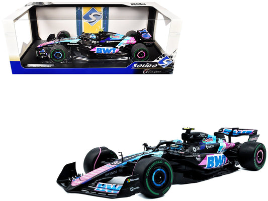Alpine A524 10 Pierre Gasly "BWT" 3rd Place Formula One F1 "Sao Paulo GP" (2024) "Competition" Series 1/18 Diecast Model Car by Solido free shipping USA - Rapid Vehicles