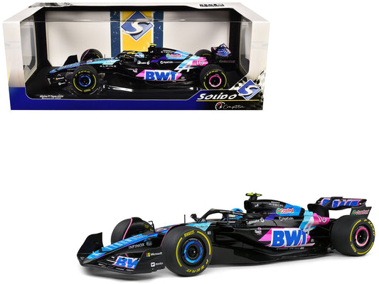 Alpine A524 10 Pierre Gasly "BWT" Formula One F1 Monaco GP (2024) "Competition" Series 1/18 Diecast Model Car by Solido free shipping USA - Rapid Vehicles