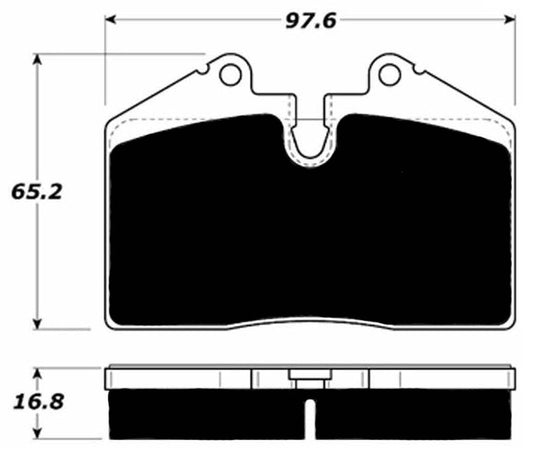 Porterfield Brake Pads for 2000 FERRARI F355