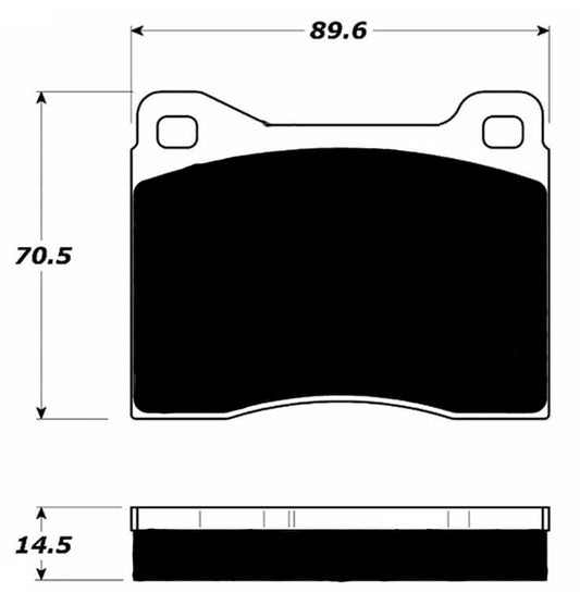 Porterfield Brake Pads for 1976 FERRARI 512 BB